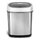 Motion Sensor Trash Can Touchless Oval Stainless Steel Automatic Waste Bin New