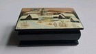 Vintage Russian Fedoskino Hand-painted Art Winter Lacquer Box Mother Of Pearl