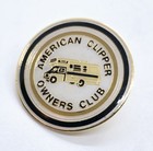 Rare Vintage American Clipper Rv Owners Club Lapel Pin For Jacket 1 25  Nos