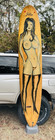 Vtg Surfboard Longboard 9ft Surf Board Custom Paint Wall Art Coastal Naked Woman