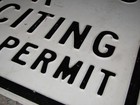 Vintage Heavy Steel  no Peddling Or Soliciting Without Permit  Road Sign 24x24