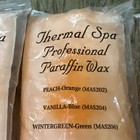 Lot Of 5 Thermal Spa Professional Peach Paraffin 1lb Wax Refills 5lbs Free Ship