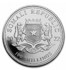 2022 Somalia 1 Oz Silver Elephant Coin African Wildlife Design 100 Shillings Bu