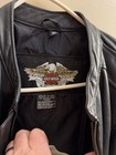 Harley-davidson American Legend Leather Motorcycle Jacket Women   s Xl