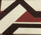 Vintage Mid Century Modern Wall Hanging 1970 Woven Textile Framed Abstract 16x13