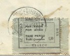 Angola Sc 303-provisional Blue Label-0 90 Lobito-encomendas 13 out 1945