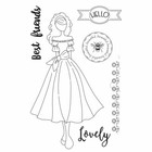 Julie Nutting  melissa  Doll Cling Stamp Prima Marketing Mixed Media 913274