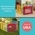 Baby Kids Playpen Fence Play Yard Gate Foldable Activity Center Indoor Outdoor F