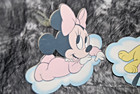 Vintage Disney Baby Mickey Minnie Pluto Nursery Wall Hanging Set Cardboard 12 