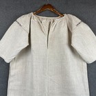 Antique Hand Embroidered Peasant Dress Ukrainian Vyshyvanka Hemp Shirtdress