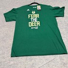 Adidas Milwaukee Bucks Fear The Deer Nba Playoffs T-shirt Green Men s Large Nwt