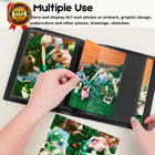 5x7 Photo Album Holds 64 Photos Black Inner Pages With Strong Elastic Band  Smal