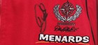 Vintage Rare Autographed Dale Earnhardt Jr Budwiser Replica Team Crew Shirt