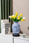 Blue Vase  Chinoiserie Vase  Ginger Jar Vase For Home Decor  Blue And White P   