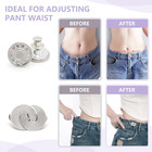 18 Sets Pant Waist Tightener No Sew Button Pins For Loose Jeans Replacement  Reu
