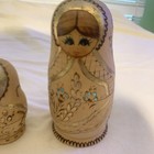 Vintage Hand Painted Matryoshka Russian Nesting Dolls Set Of 5 Sergiev Posad 6 