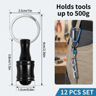 12pcs 1 4 Hex Bit Holders Quick Release Aluminum Screwdriver Drill Tool Clips