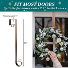 Wreath Hanger For Front Door 12 Inch  Electroplated Antique Bronze 