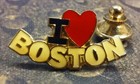 I Love Boston Pin Badge