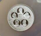 1977 Cayman Islands 50 Dollars Ngc Pf68 Five Queens Of England Silver Coin