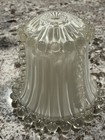 Antique Bubble Glass Boudoir Lamp Shade Frosted 5 5  Tall Free Shipping Usa