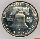 1960 Proof Franklin Silver 50     very Nice Coin    stock Photo 