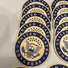 United States Congress Official Seal Set 13 Bar Drink Coasters 4    Diameter