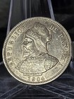 1904 Panama 10 Centesimos 5g Silver Coin