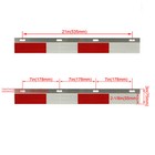 2pcs 24  X 3  Aluminum Mud Flap Hanger Top Plates Reflector Strips For Truck