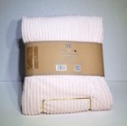 Mon Lapin Girls Pink Ribbed Luxury Velvet Baby Lovey Security Blanket 30x40 New