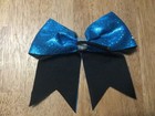 Cheerleading Bling Cheer Bow Blue