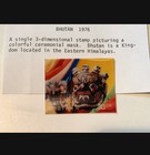 3-d Postage Stamp From Bhutan