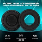 Ds18 Pro-hy6 4msl 6 5  Shallow Hybrid Mid-range Loudspeaker 300w 4-ohms - Pair