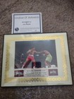 Muhammad Ali Joe Frazier Boxing Immortals Hof Plaque Signed By Both  W coa