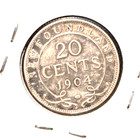 Newfoundland  1904 H  20 Cents Km 10 Vf