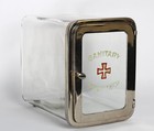 Antique Medical Glass Sanitary Sterilizer Box  Apothecary Medical Apparatus