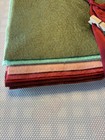 Wool Felt - 10 Sheets - Christmas Peppermint Colors 9 X 12 Benzie Designs New