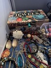 Antique Vintage Junk Drawer Jewelry Estate Sale Find Lot Q-7