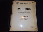 Massey Ferguson Mf-3366 Tractor Loader Dozer Service Shop Repair Manual Book