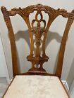 Georgian Furnishings Solid Mahogany Chippendale Dining Chair  39  T  24  Widest