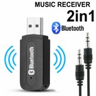 3 5mm Aux Usb Wireless Bluetooth Audio Stereo Car Auto Music Receiver Adapter