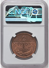 1848-a Austria Franz Joseph 2 Kreuzer Ngc Ms63 Rb