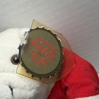 Coke Coca Cola 1997 Bean Bag Plush Polar Bear With Bottle And Red Shirt 6  Vtg