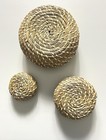 Woven Sea Grass Nesting Baskets Set Of 3