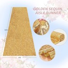 Wedding Aisle Runner 2  15ft Sequin Fabric Gold Sparkly Carpet Runner Prom Party