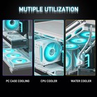 Darkrock F120 3 In 1 120mm Argb   Pwm Infinite Mirror Design Case Fans