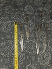 Antique  Solid Brass Figural Ornamental Etched Blade Butter Spreader