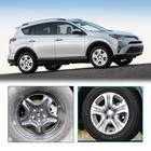 17 Inch Hubcaps For Rav4 2013-2018 Set Of 4 Snap On Abs Material Silver Lacquer