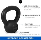 2x Kettlebells Pair Cast Iron Kettlebell Black 5 10 15 20 25 30 35 40 45lb