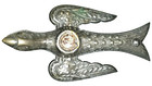 Sewing Bird Clamp  Silverplate  Patent 1853  Waterman  B h  Bradley And Hubbard